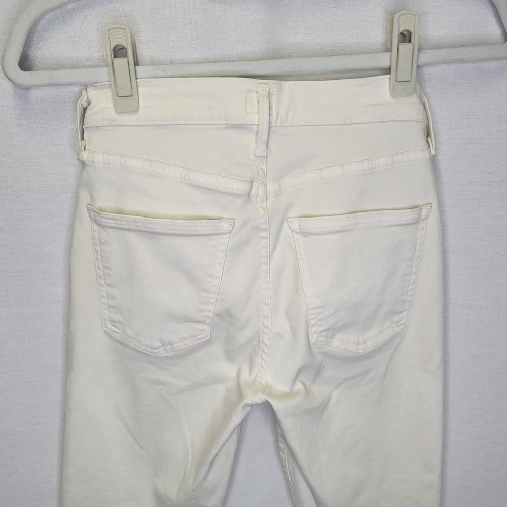 Citizens Of Humanity Women's Size 24 Jeans Ivory Rocket Ankle Skinny - Picture 4 of 7